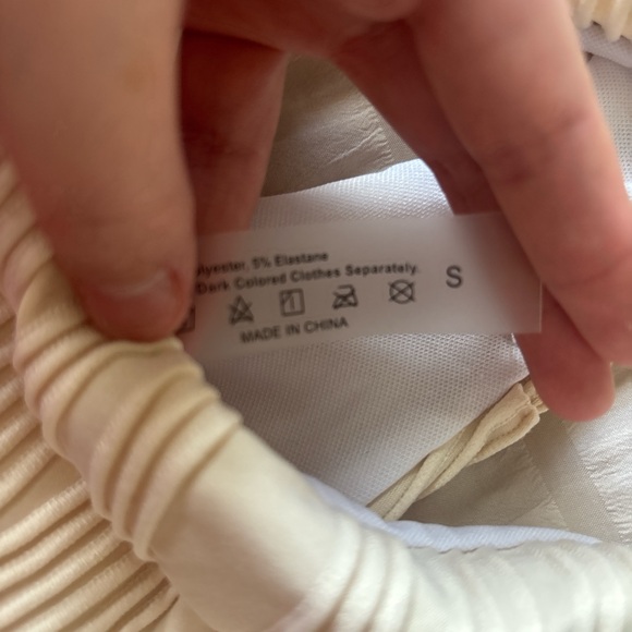 SHEIN Cream Ribbed Bikini Set - Picture 6 of 8